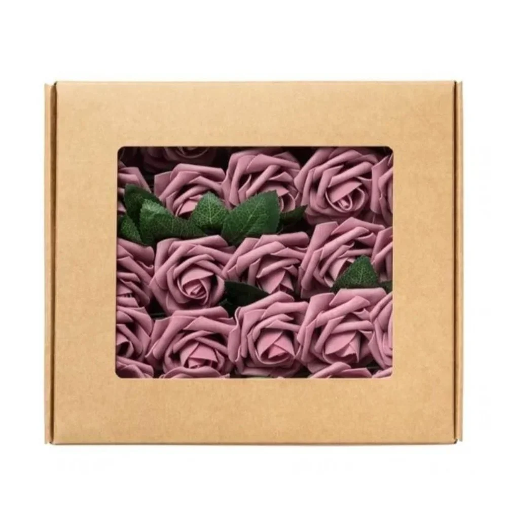 50 count | Mauve Dusty Pink Roses Flowers Wedding Bouquet Centerpiece
